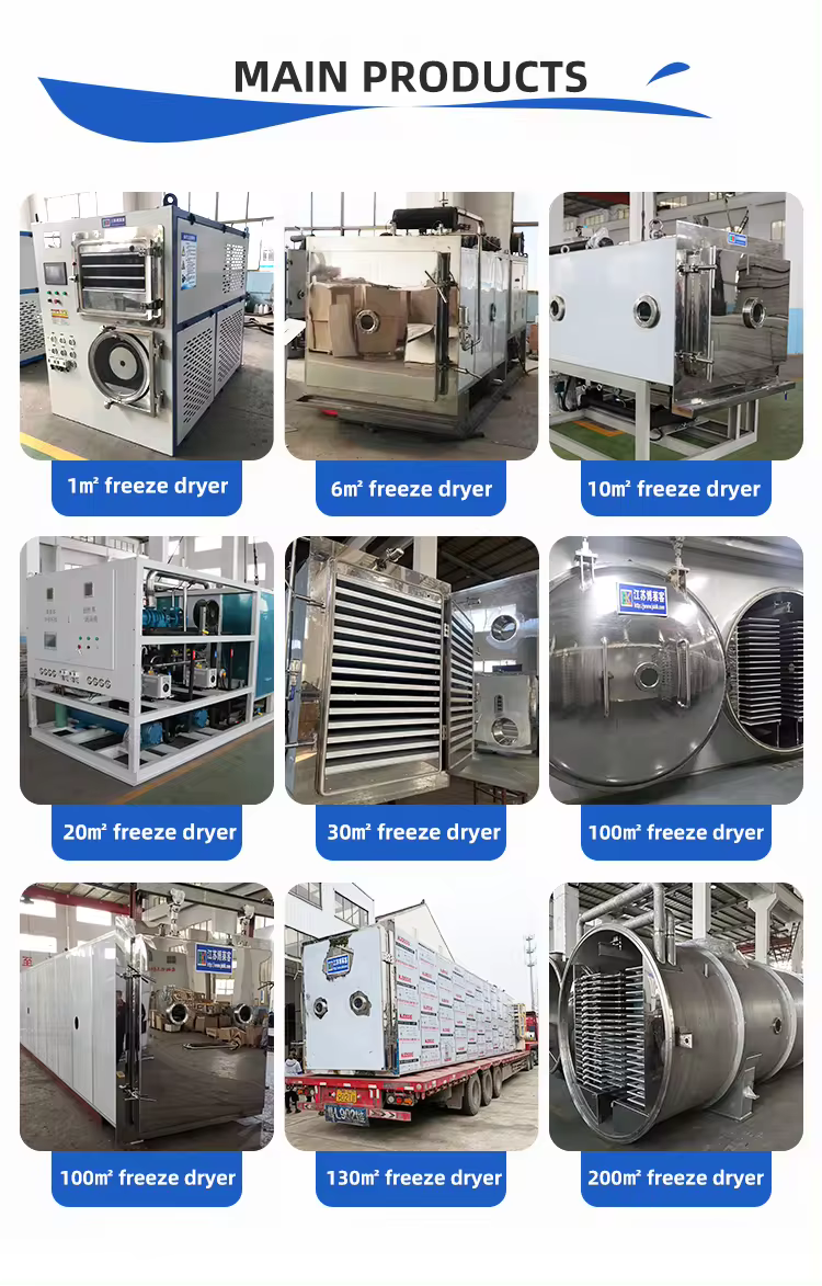 Various freeze dryers displayed Prikazani različiti sušači zamrzavanjem