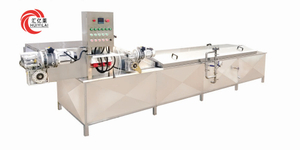Automaic Vegetable Cooking Blanching Machine Shrimp Steam Blanching Line