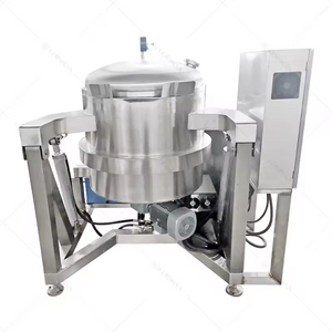 Electromagnetic Heating Pressure Cooker Vacuum Cooker Mixer Machine Industrial Automatic Vacuum Sugar Cooking Electromagnetic Heating Bottom Stirring Pot High Pressure