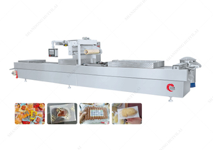 DZR 620 520 420 Large Intelligent Manipulator Stretch film Vacuum Packing Machine Beef High-speed Stretching Film Vacuum Packaging Machine