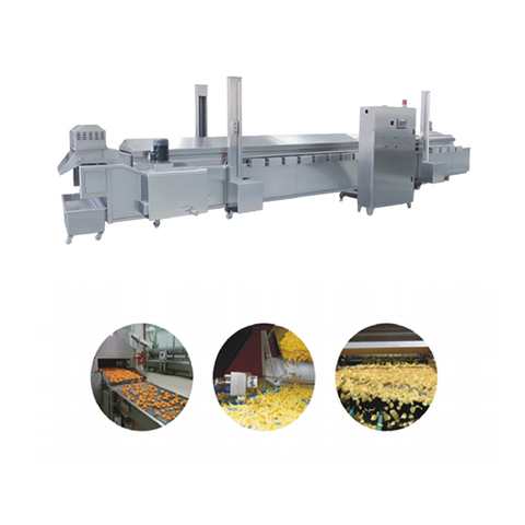 Wysoka jakość ciągłej linii przetwarzania przemysłowe automatyczne fryjskie chipsy ziemniaczane francuskie frytki Banana Produkcja Fryer Processing Linia Chiny