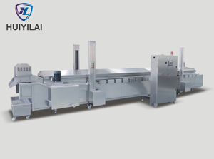 Continuous Frying Line Machinery/Automatic Food Deep Fryer Commercial