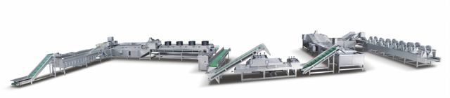 Peeling And Cleaning Assembly Line For Rhizome And Shellfish Aquatic Products