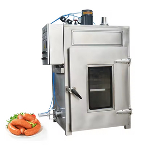 Meat Industrial Food Processing Machines Stainless Steel Electric Smoker Chamber Vertical Type Meat Food Processing Smoking Equipment