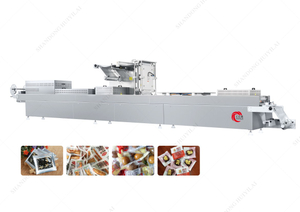 Automatic Vacuum Packaging Sealing Machine Thermoforming Stretch Film Vacuum Packing Machine Continuous Machine For Factory