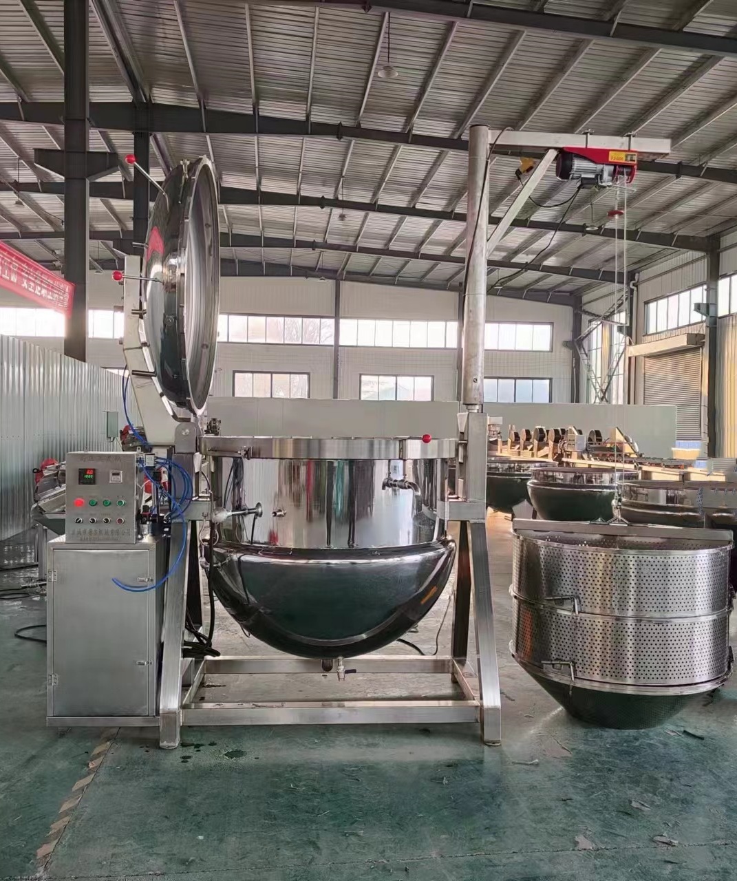 Industrial Electric Autoclave for Meat Cooking