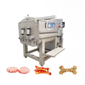 Ready To Eat Meal Processing Line High Capacity Electric Commercial Vegetables Meat Mixer Machine Industrial Vacuum Meat Mixer Machine