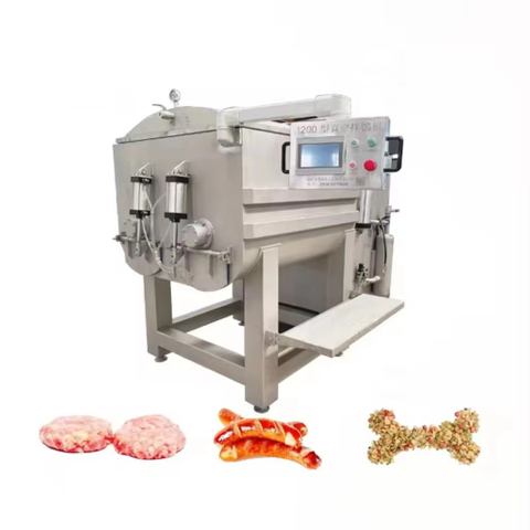 Commercial Automatic Vacuum Meat Mixer 304 Stainless Steel Electric Vegetable Stuffing Mixing Machine