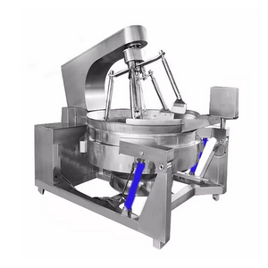 Steam Heated Planetary Stir Frying Pan Industrial Automatic Cooking Machine Cooker With Planetary Stirring Frying Pan Sandwich Pot