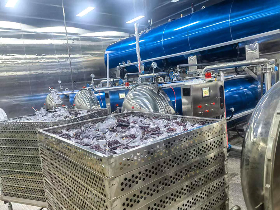 100,000pcs/day corn washing, forzen dry, vacuum packing process line