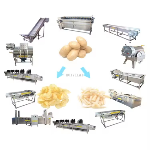 Przemysł zaufany producent sprzętu ziemniaczanego sprzętu do przetwarzania ziemniaków do produkcji żetonów ziemniaczanych