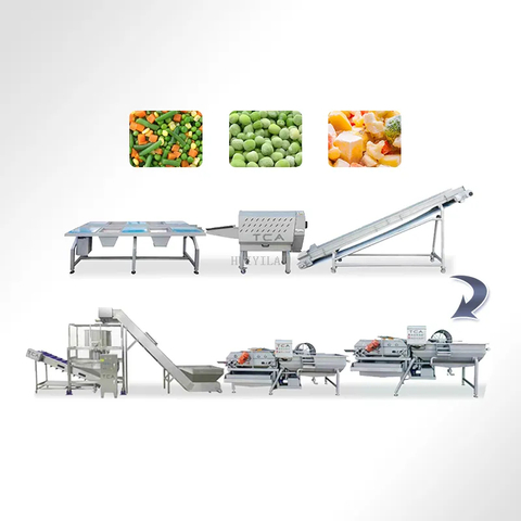 Commercial Vegetable Processing Equipment Fruit And Vegetable Washing And Freezing Production Line Food Processing Equipment Manufacturers