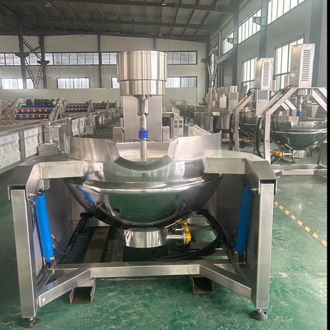 Food Processing Equipment Stainless Steel Pot Planetary Stir Frying heating Pan