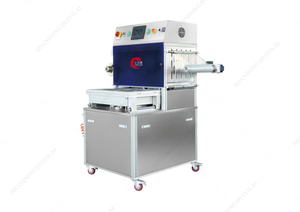 PET Cat Dog Food Vacuum Packing Machine Trays Ready Meal Full Chicken Sealing Packaging Machine