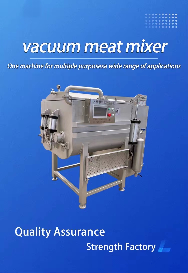 Commercial Automatic Vacuum Meat Mixer 304 Stainless Steel Electric Vegetable Stuffing Mixing Machine